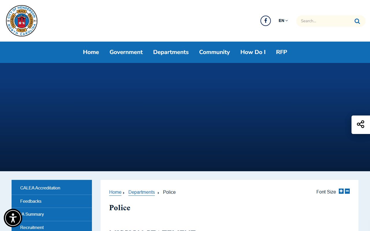 Vance County arrest records and court charges Henderson Police Department page